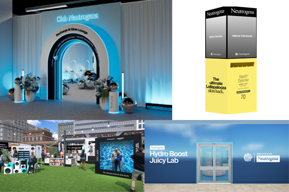Neutrogena Debuts as Official Suncare + Skincare Sponsor of Lollapalooza